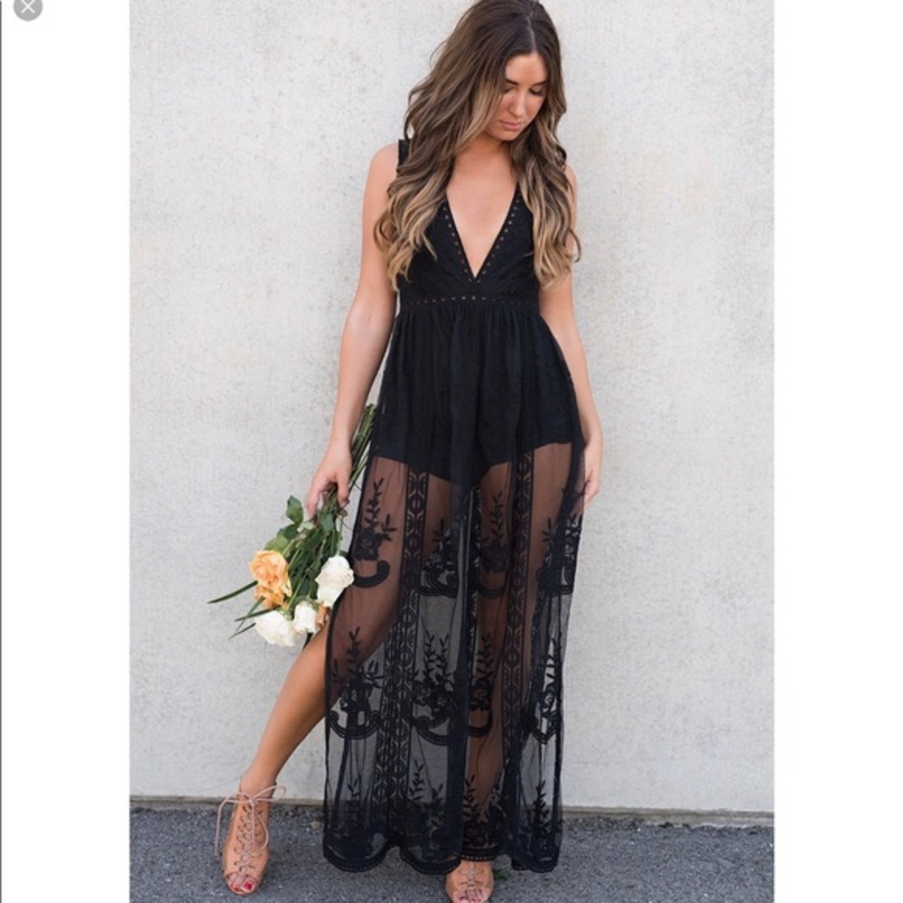 Wishlist black lace dress/romper from Nana Macs